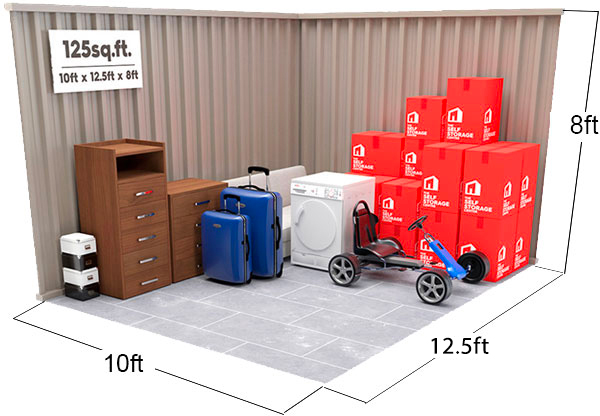 125 sq ft Storage Unit