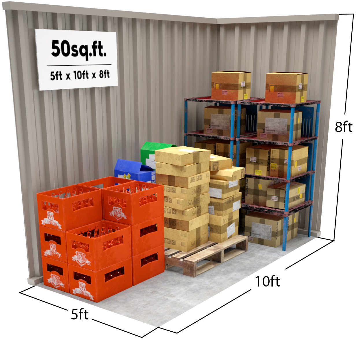 50 sq ft Storage Unit